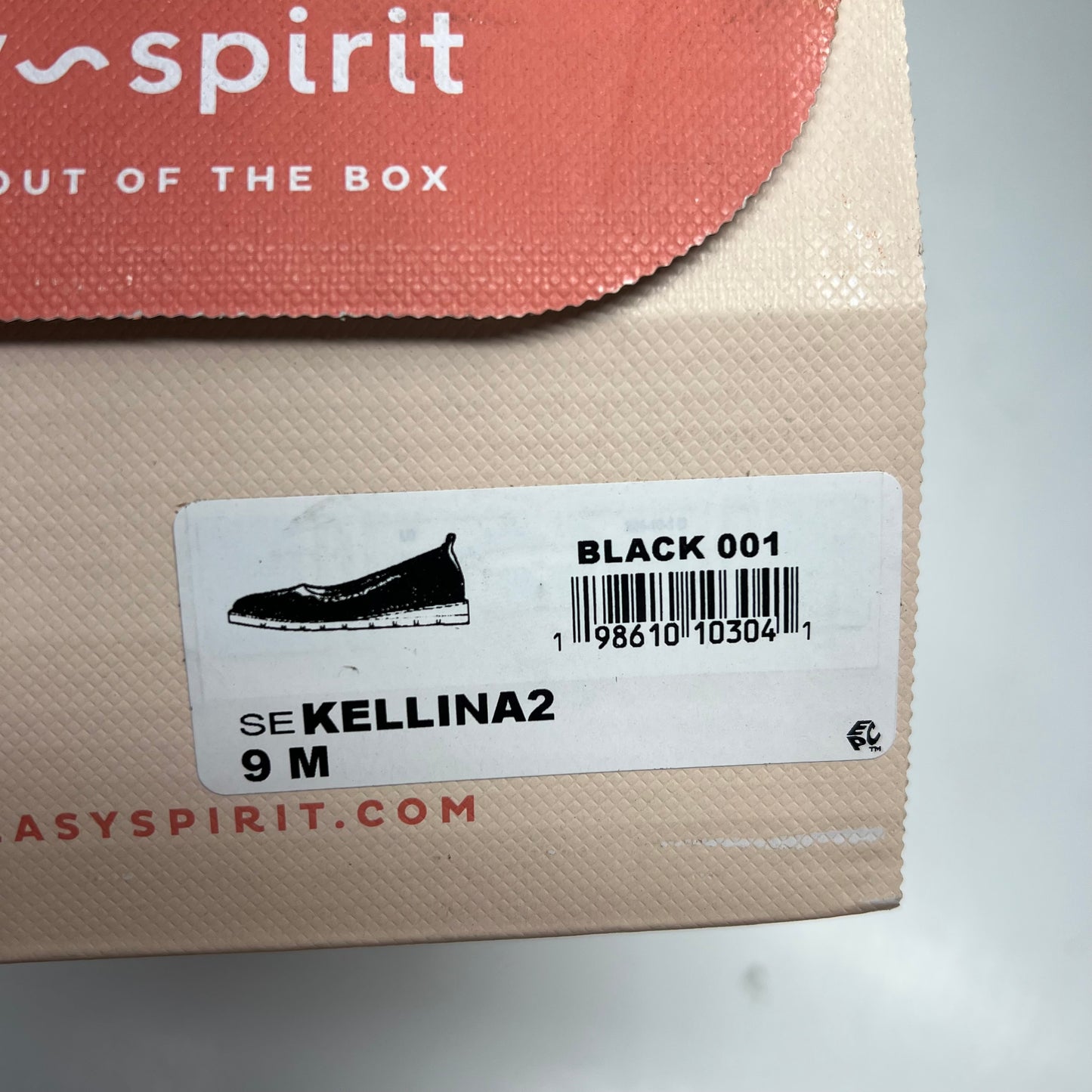 EASY SPIRIT Kellina Slip-on Flats Ultra Lightweight Women's Sz 9M Black (As-Is)