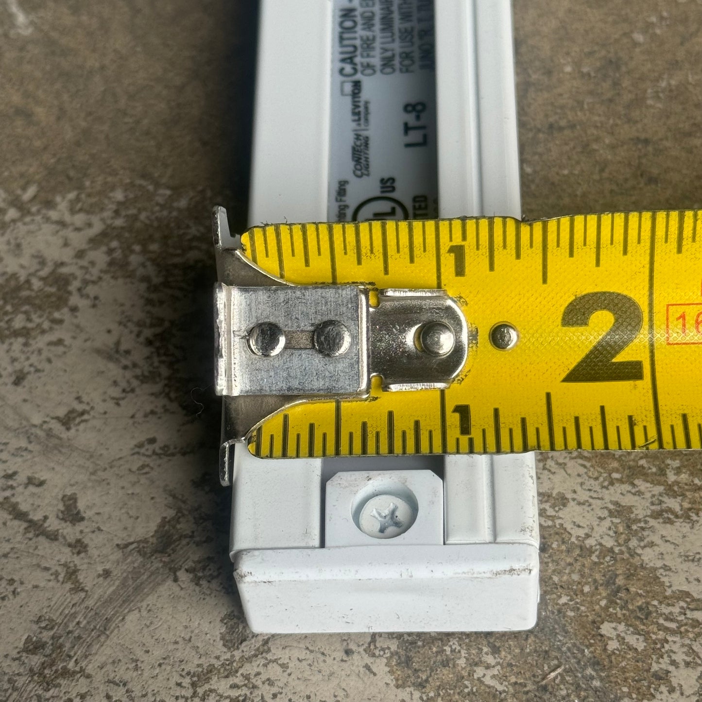 ZA@ LEVITON Contech Lighting LT-8 92 1/2”Lx1 1/2”Wx1/8”T White