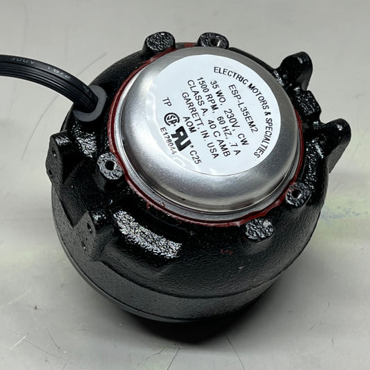 MARS Shaded Pole Condenser Fan Motor 1Phase 1Speed 35 W, 230 V, 1500 Rpm 00353