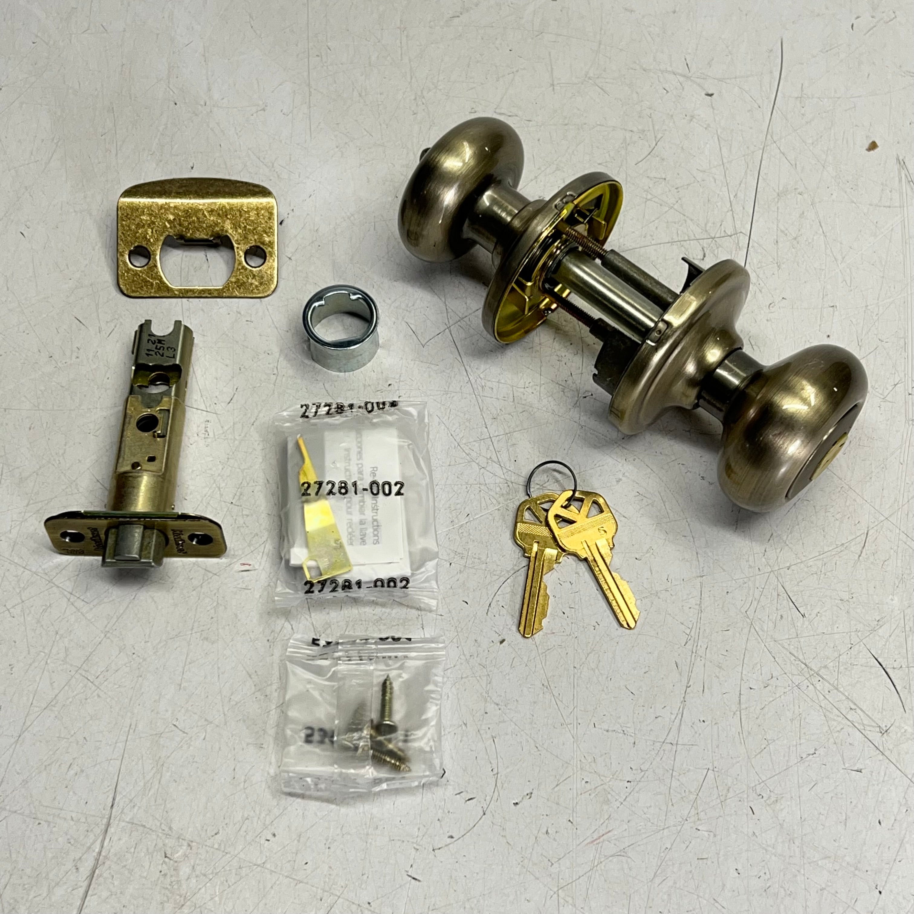 850シルキールビー0.51ct ルース KWIKSET Smartkey Juno Antique Brass Entry Lockset Antique Brass
