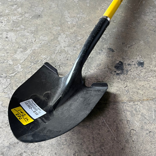 PLUMB-PRO Handle Round Point Super Shovel 27" D, Yellow & Black 326