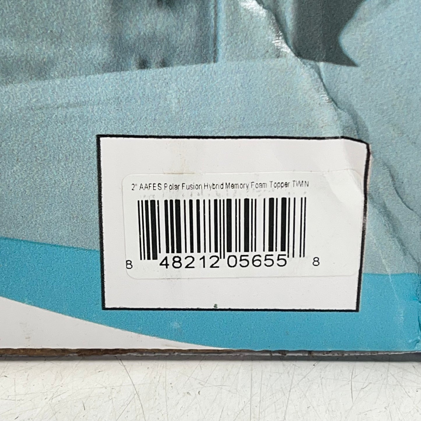 HEALTH-O-PEDIC Pressure Relief Gel Hybrid Memory Foam Mattress Topper Twin Tan