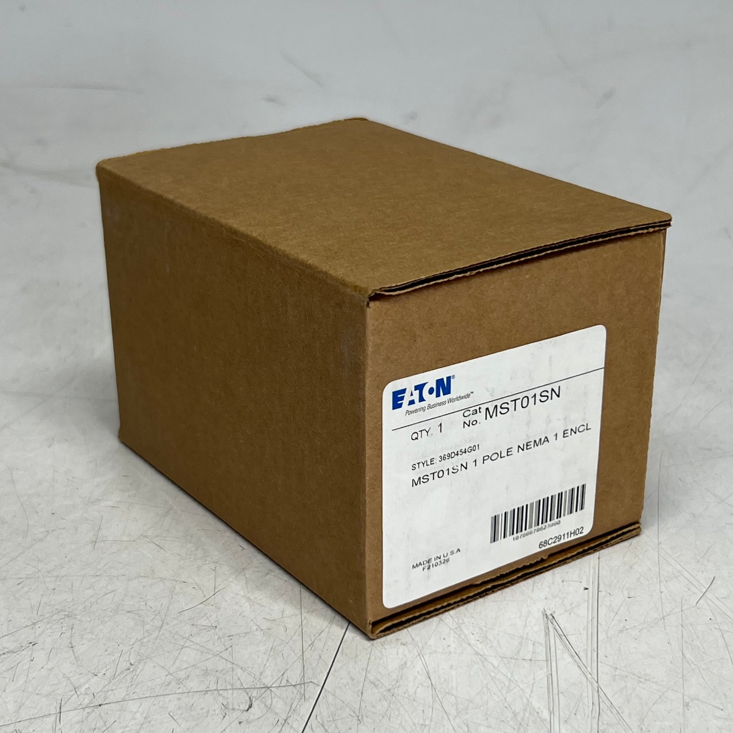 EATON 1 Pole Single-Phase Motor Controller Sz 4"L x 2.5"W, MST01SN