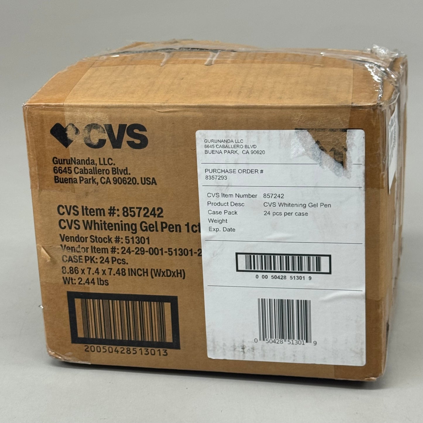 ZA@ CVS HEALTH Teeth Whitening Pen 24 per box White BB 07/25 C