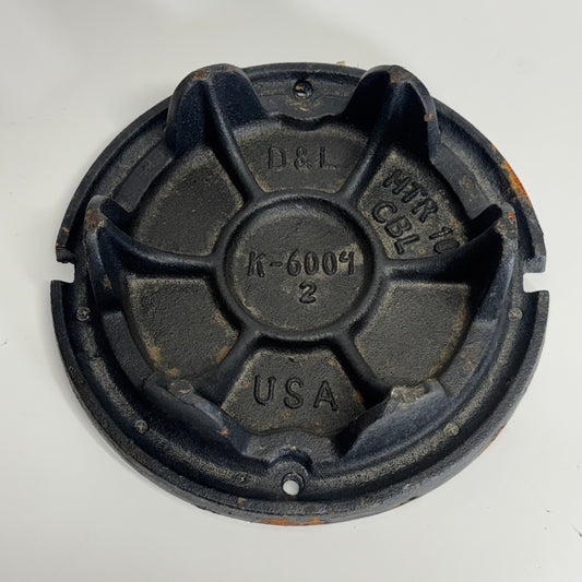 GROUND 8" Round Water Sewer Lid Iron Drive Over Backwater
