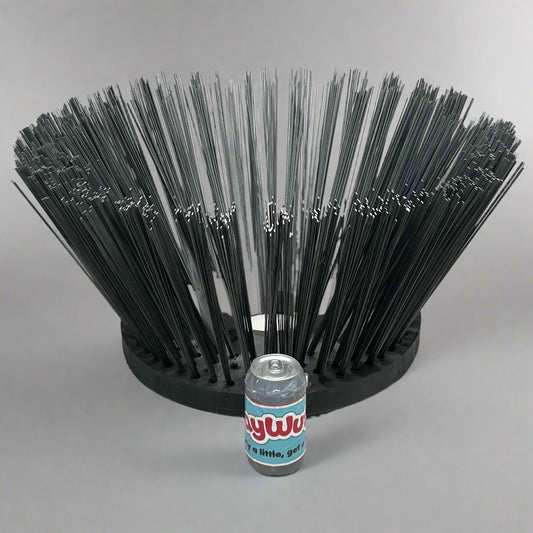 Street Sweeper Gutter Broom Sz 12" H x 24" D Black