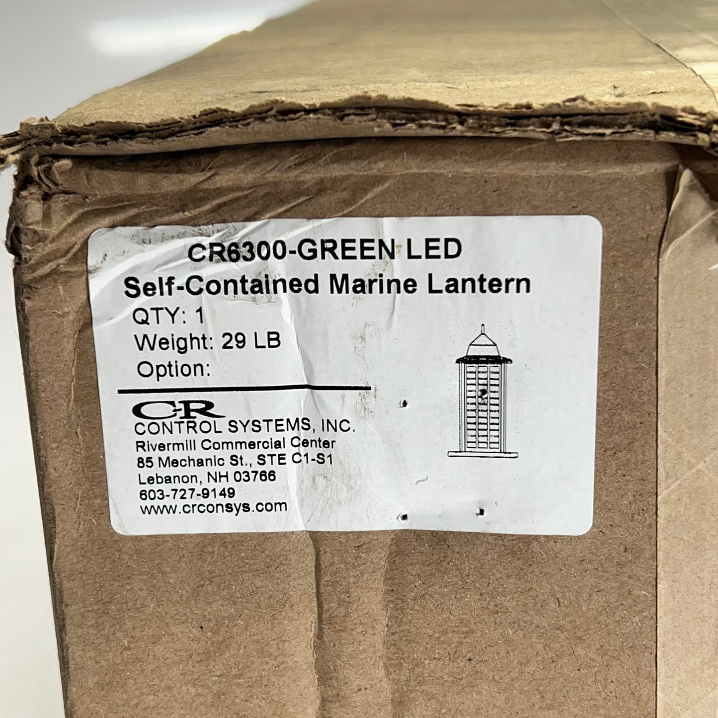 CONTROL SYSTEMS Self Contained Marine Lantern 3-6 Miles Green Led CR6300
