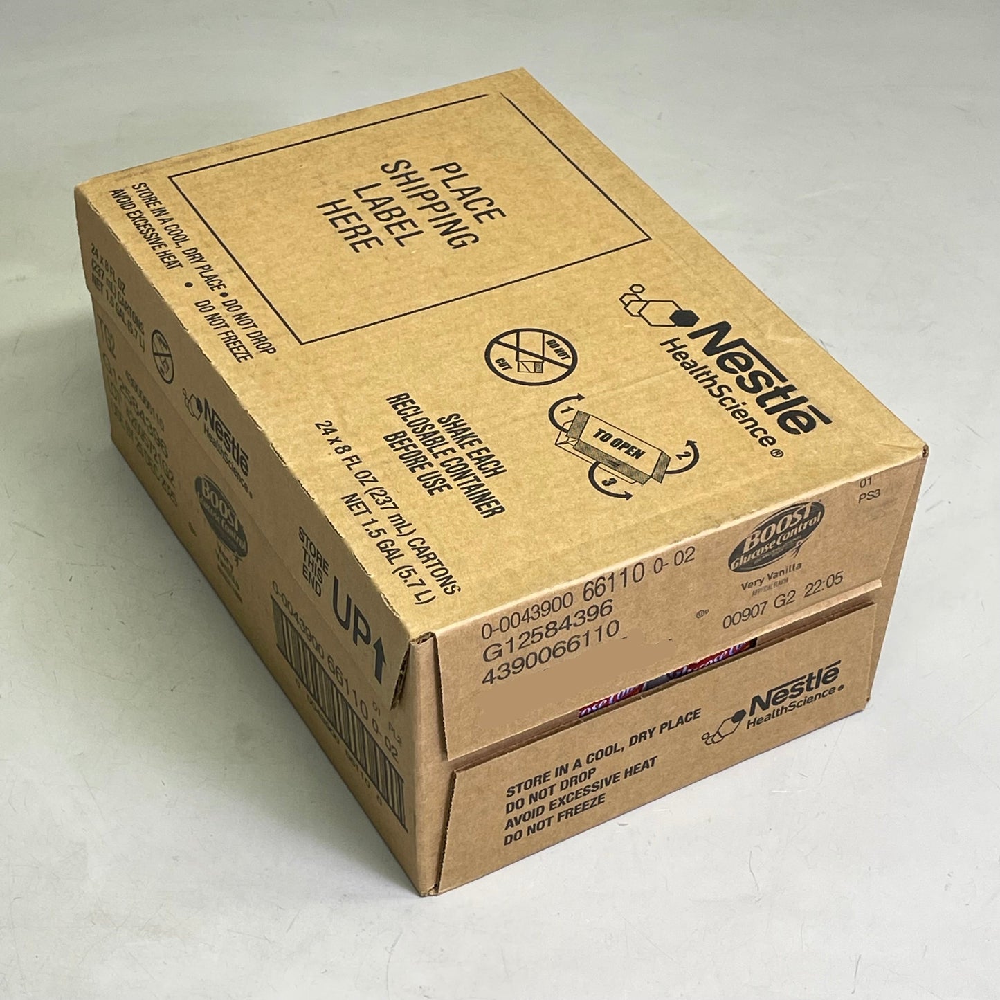 ZA@ NESTLE (24 Pack) Boost Breeze Very Vanilla Flavor 8 fl oz BB 03/26 G