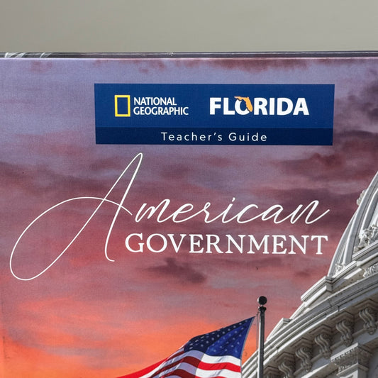 NATIONALGEOGRAPHIC Teacher Guide American Government '24 Florida Hardcover As-is