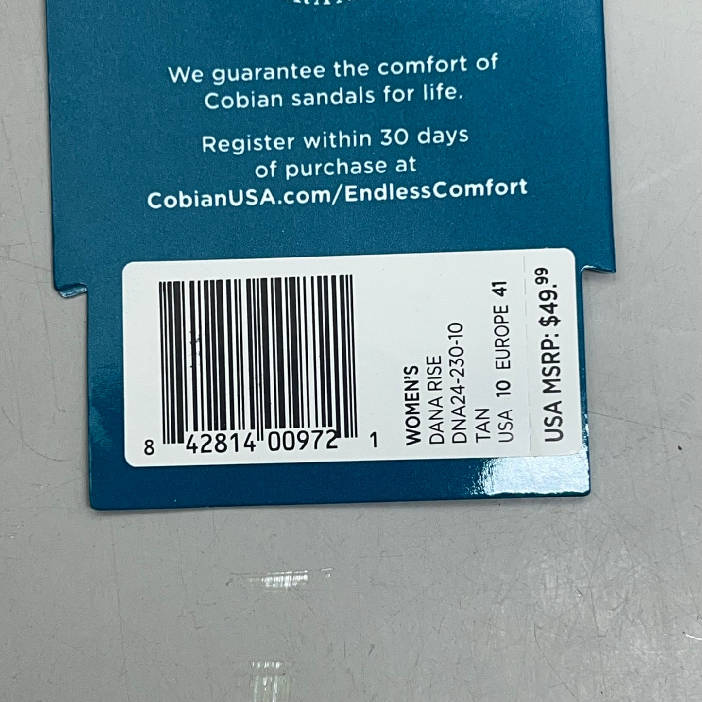 COBIAN Dana Rise Elevated Flatform Style Slide Women's Sz 10 Tan DNA24-230-10