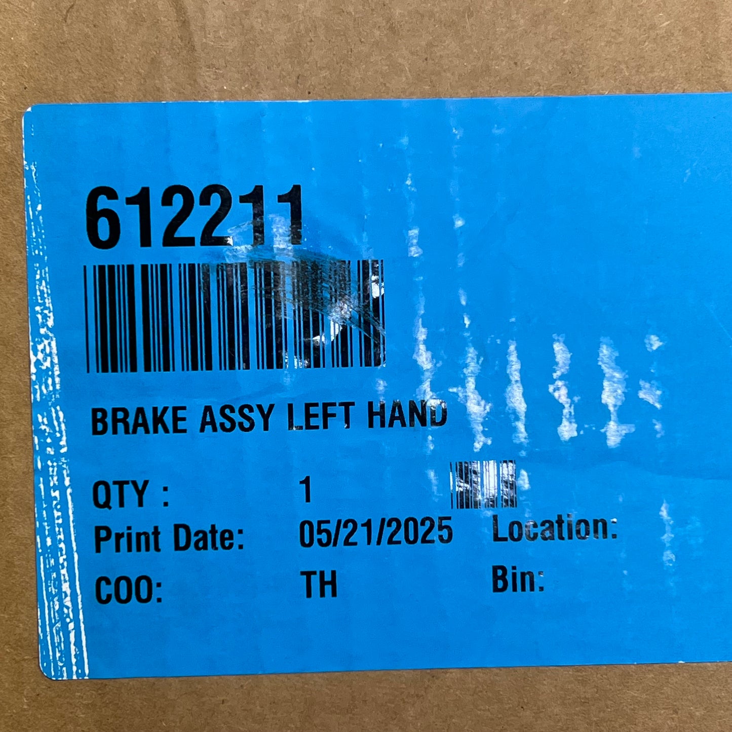 EZGO Left Rear Drum Brake Assembly 2009-25 Cable Models 160mm Dia OEM 612211