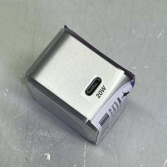 NIMBLE High Speed USB-C Wall Charger Eco-Friendly 20W Silver NB-AL-20W1C-1957