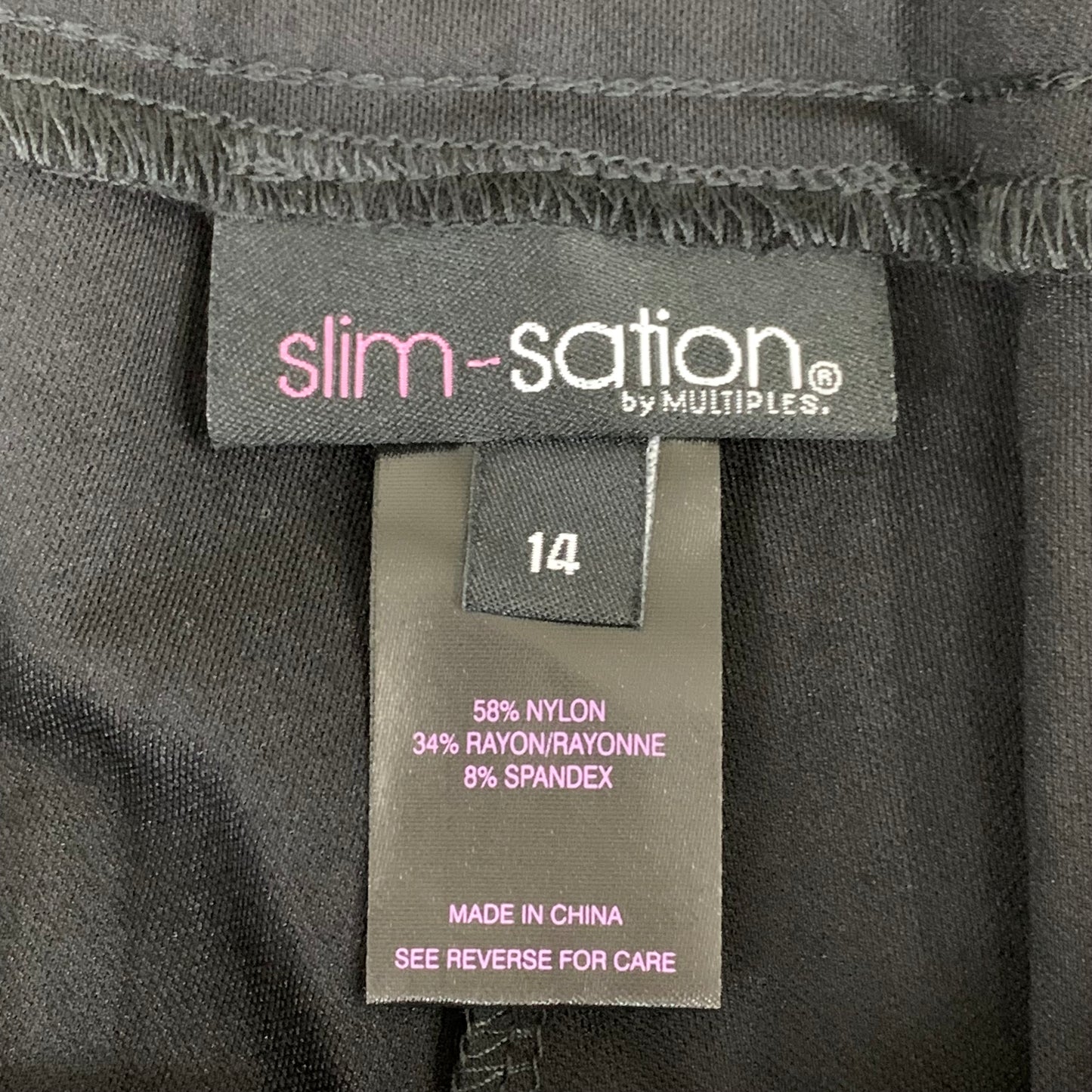 MULTIPLES Relaxed Leg Pant Petite Women's Sz 14