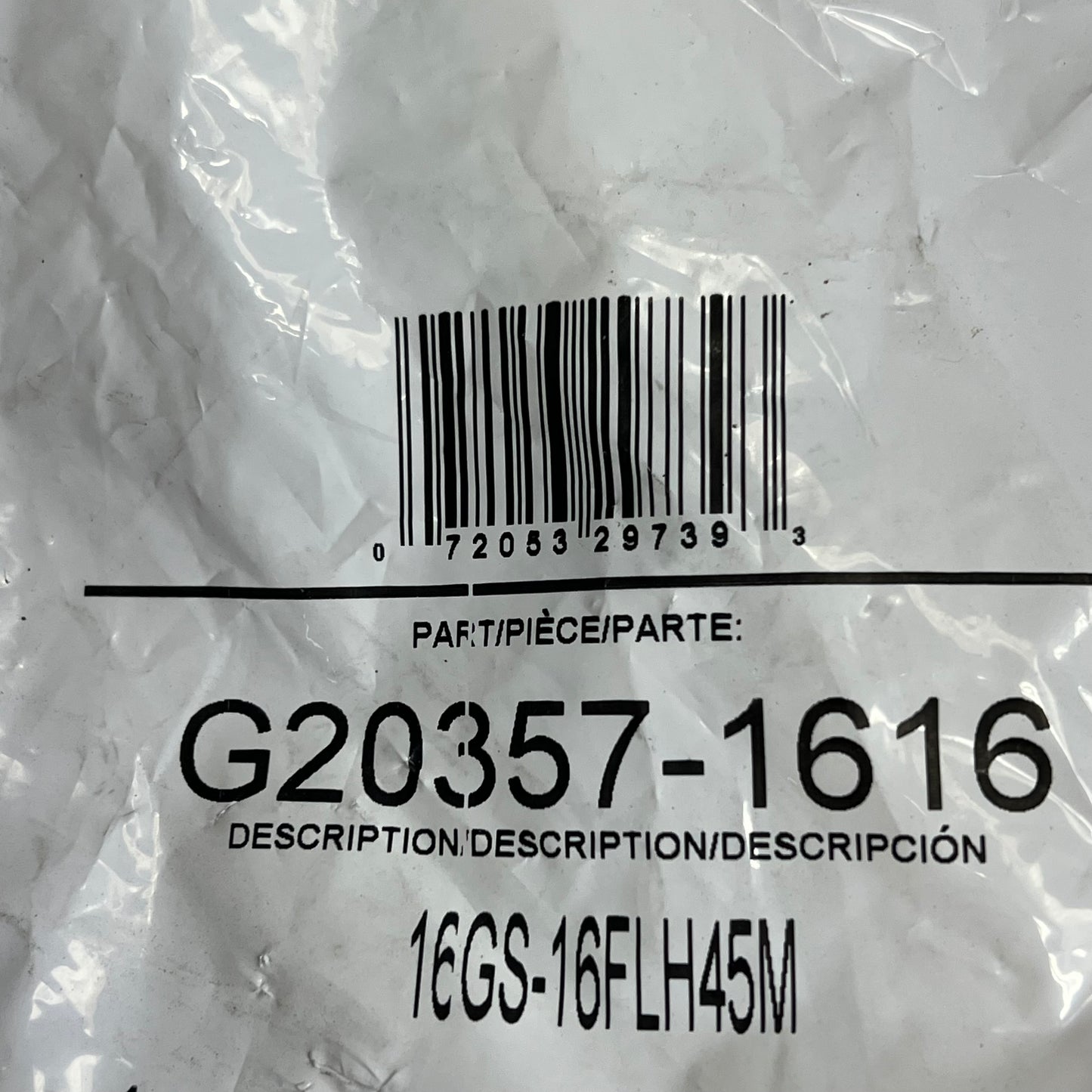 GATES O-ring Flange Heavy 45° Bent Tube Coupling 1" x 5.79" Silver G20357-1616