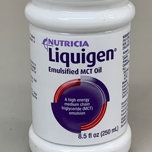 NUTRICIA Liquigen Emulsified MCT Oil High Energy Medium Chain BB 09/25 8.5 fl oz