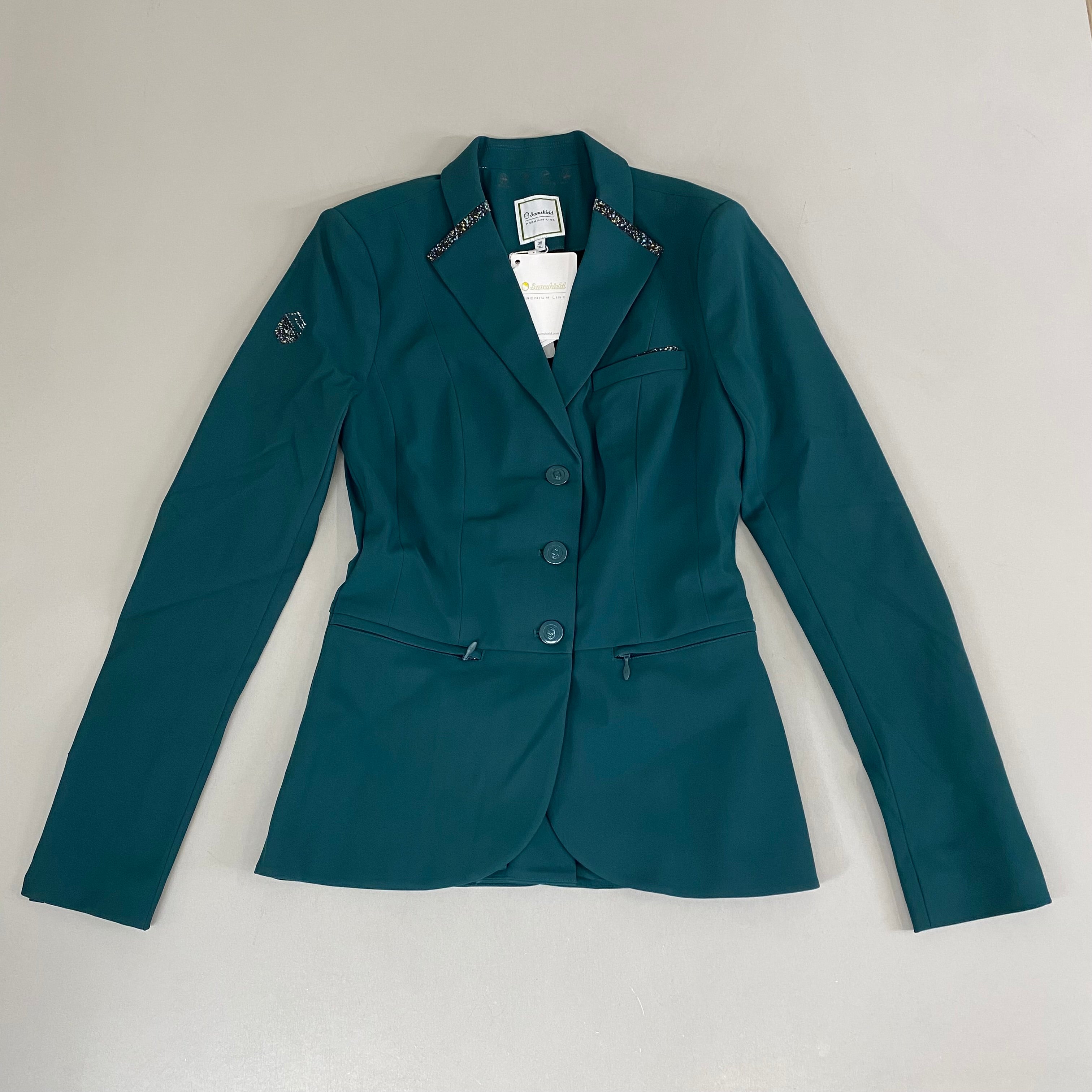 Veste équestre SAMSHIELD Victorine En Tissu Cristal - Femme - Taille US 6 - Noire