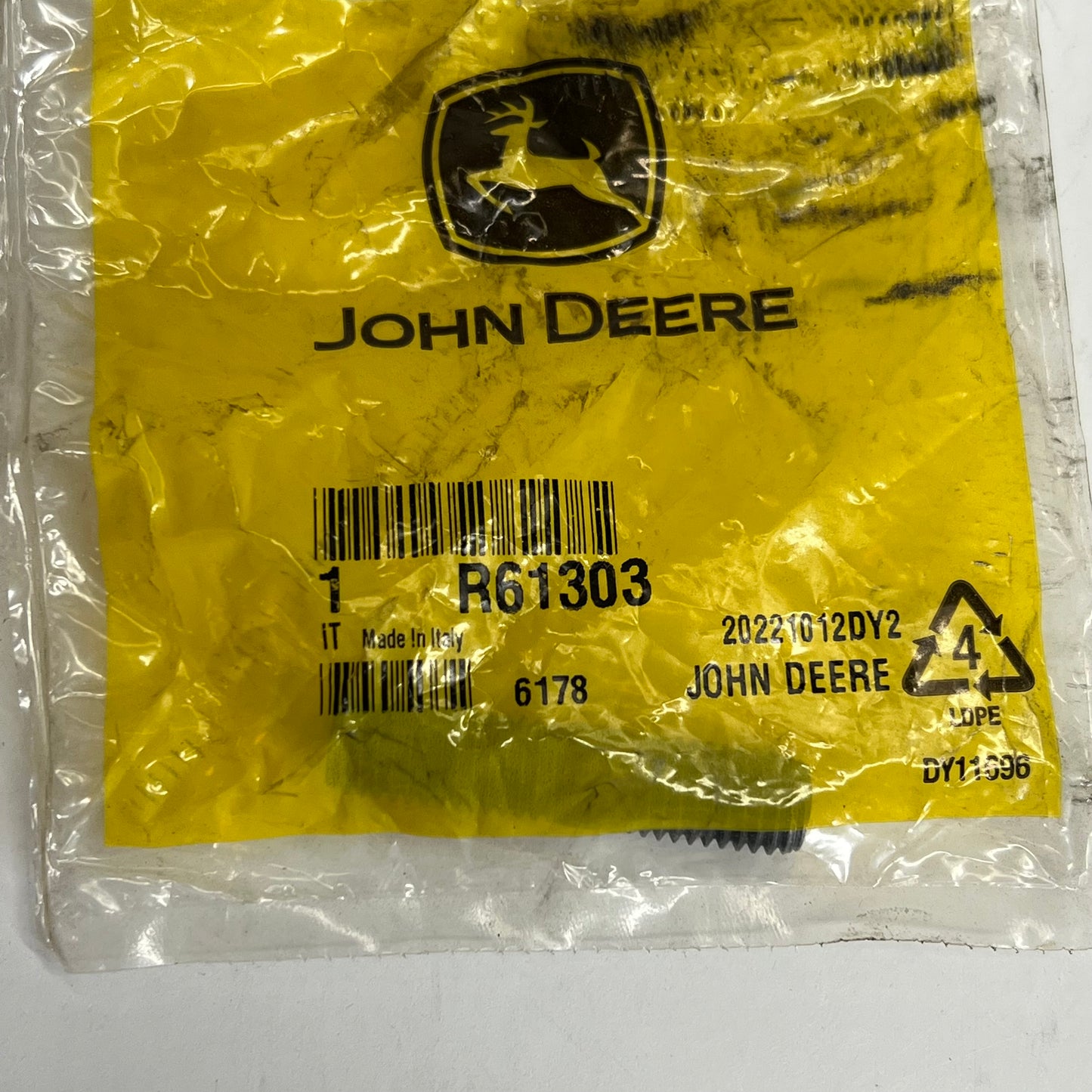 JOHN DEERE Genuine OEM Stud for Secure Fastening M10 x 45 Black R61303