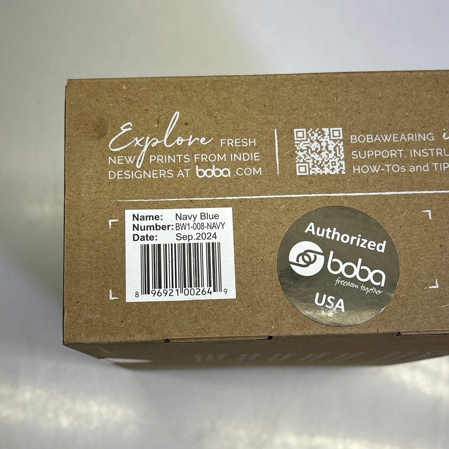 ZA@ BOBA Wrap Baby Carrier for 7-35 lbs / 0-18 Months Navy Blue BW1-008-NAVY C