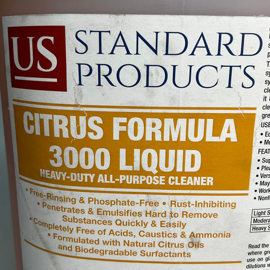 US Heavy-Duty All-Purpose Cleaner Citrus Formula 3000 Liquid 5 Gal Orange 4553
