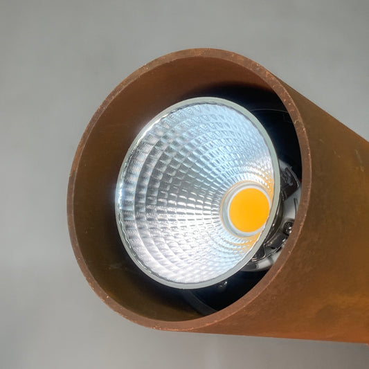 LINDSLEY Tule CorTen-ish Pendant 18" X 4" Dia. W/ Hatch LED Driver & Bulb (New Other)