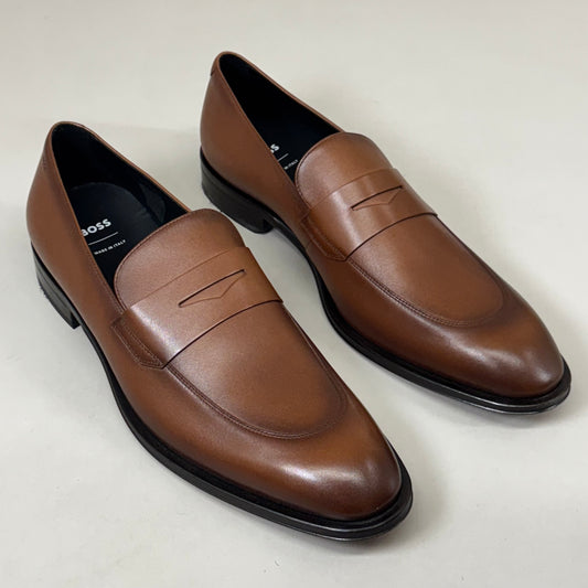 HUGO BOSS Derrek Leather Dress Penny Loafer Men's Shoes Sz 13 Z014985012