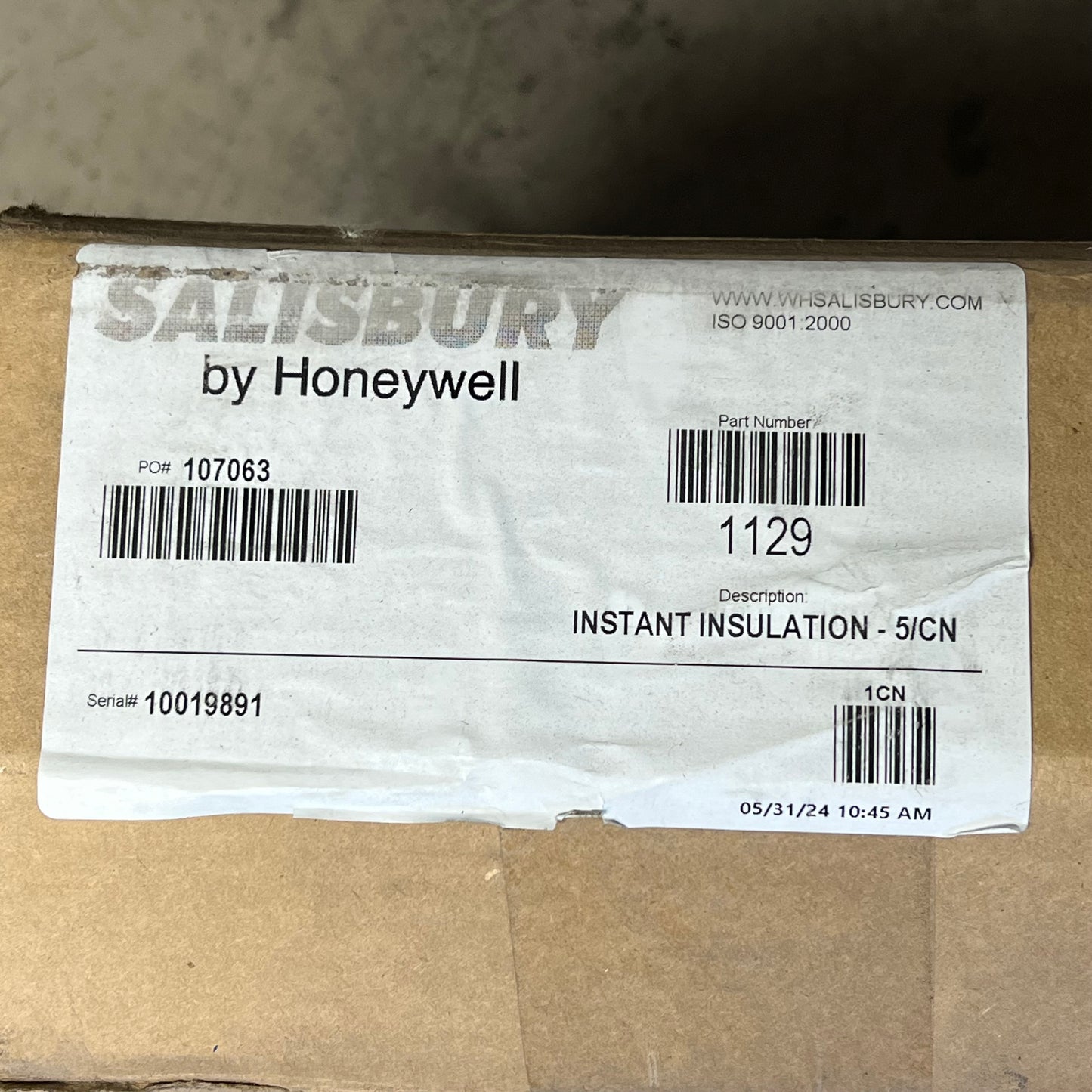 SALISBURY Honeywell Instant Insulation Protect Against Outages 1"x12' Gray 1129