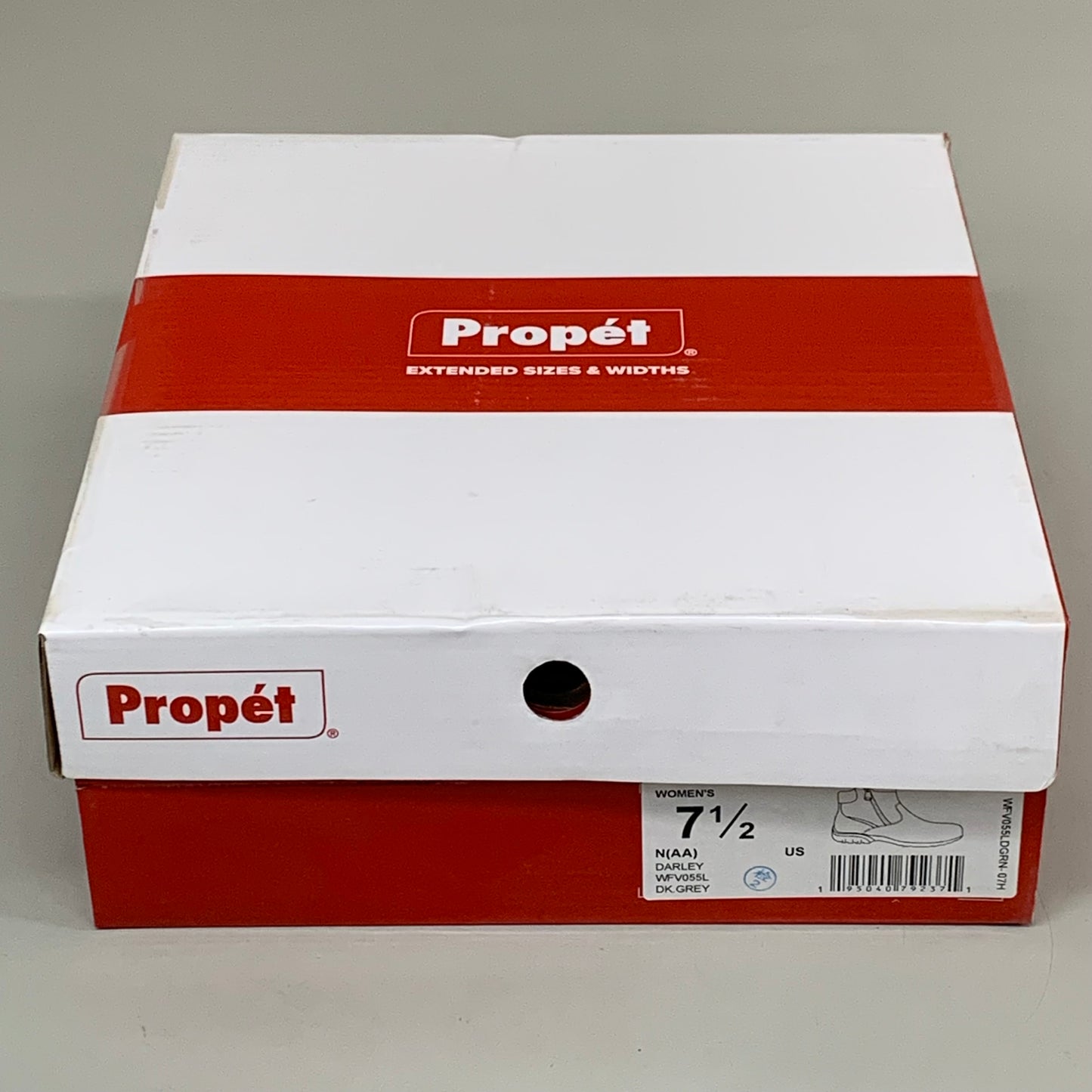 PROPET Darley Zippered Casual Ankle Boot N(AA) Women's SZ 7.5 Dk. Grey WFV055LDGRN-07H