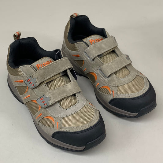 PROPET Connelly Strap Sneaker Shoes M(D) Men's SZ 9.5 Gunsmoke/Orange M5502GUO-M-09H