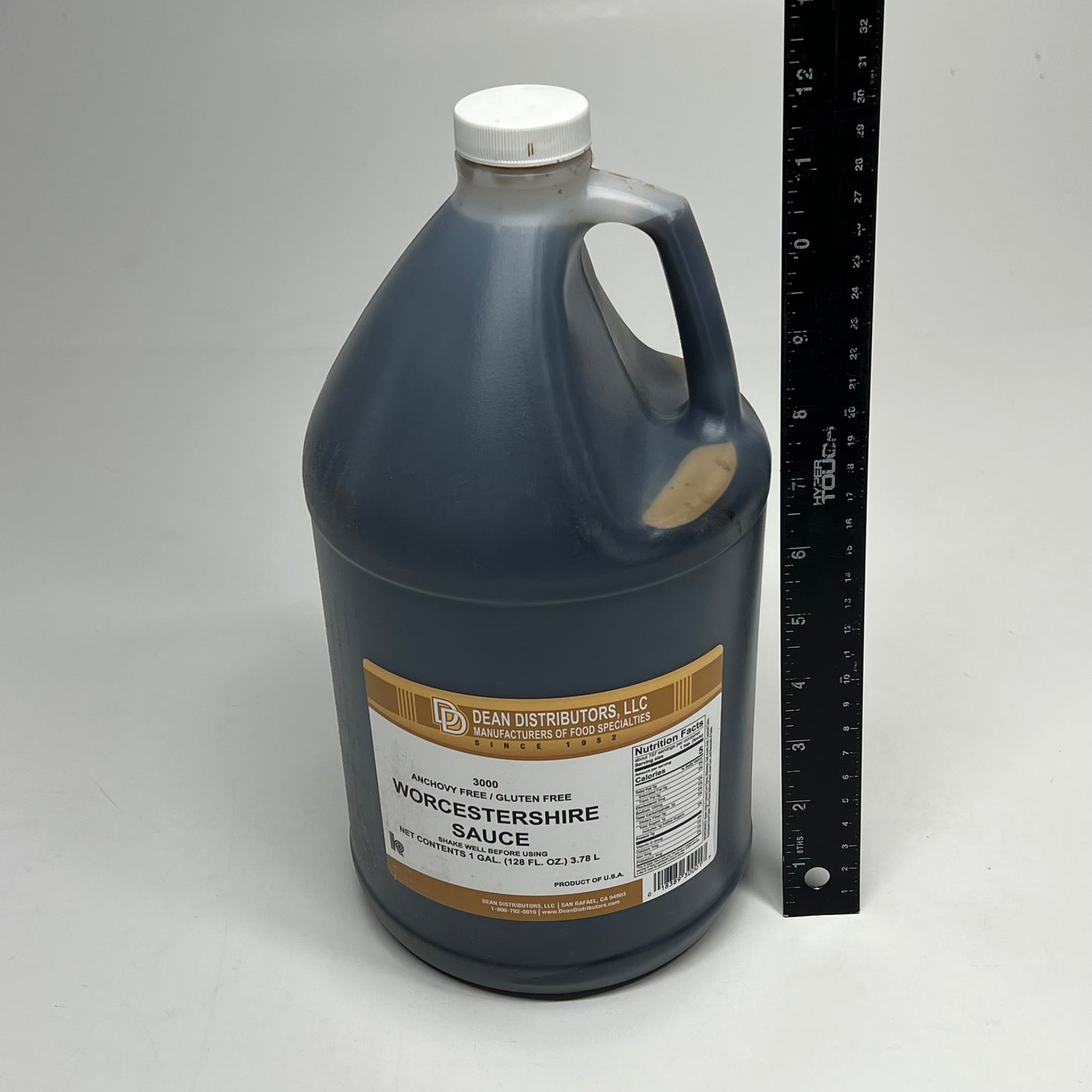 ZA@ DEAN DISTRIBUTORS (2 PACK) Bulk Worcestershire Sauce Kosher 1 Gal BB 02/28 (As-Is) Damaged