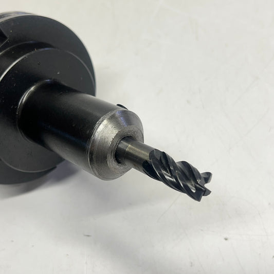 BIG End Mill Holder & Bit for CNC Machining 1/2" 4.0" CV50-EM-.500-4.00 (Used)