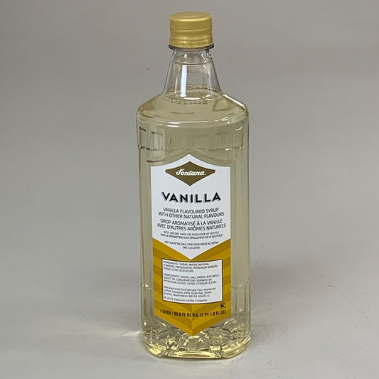 STARBUCKS (4 PACK!) Fontana Vanilla Flavored Syrup 33.8 fl oz/bottle BB: 09/2025