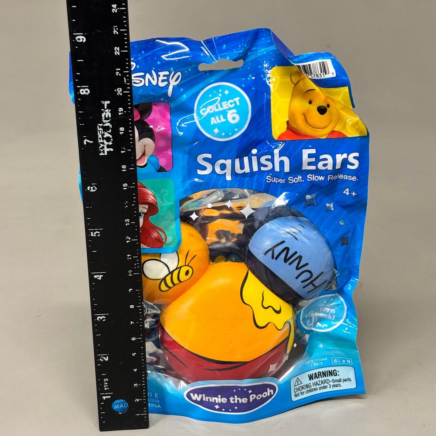 JA-RU (6 PACK) Disney Squish Ears 2 Sided Design Assorted Characters 5" 7831