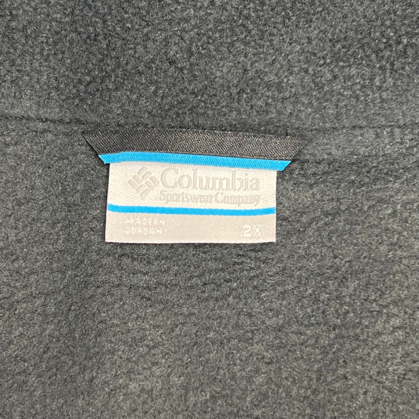 COLUMBIA Steens Mountain Full Zip Soft Fleece Vest Men's Sz 2X Black AS1535-010