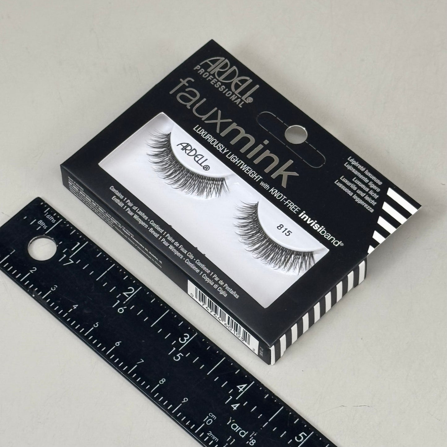 ARDELL (4 PACK, 1 PAIR EACH) Fauxmink Eyelashes Lightweight Knot Free 815