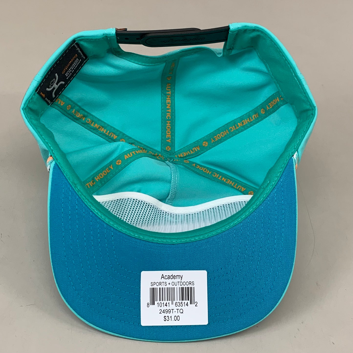 HOOEY Trucker Adjustable Snapback Hat Local Turquoise Turquoise 2499T-TQ