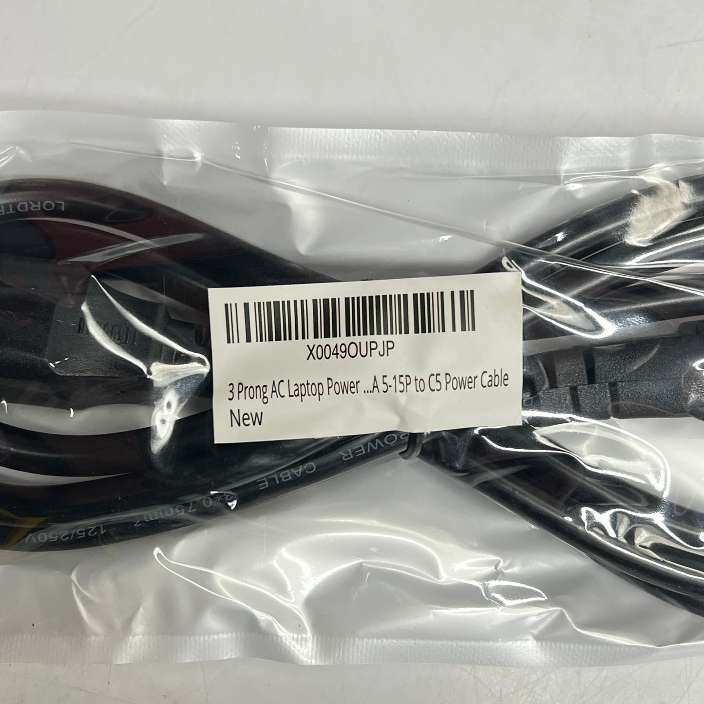 TEK SHACK (3 PACK) Universal 3 Prong Ac Laptop Power Cord 5' 125V X0049OUPJP