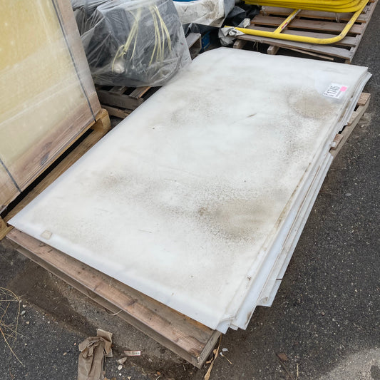 ZA@ Pallet of MIXED White Plastic Sheets 96”x49”