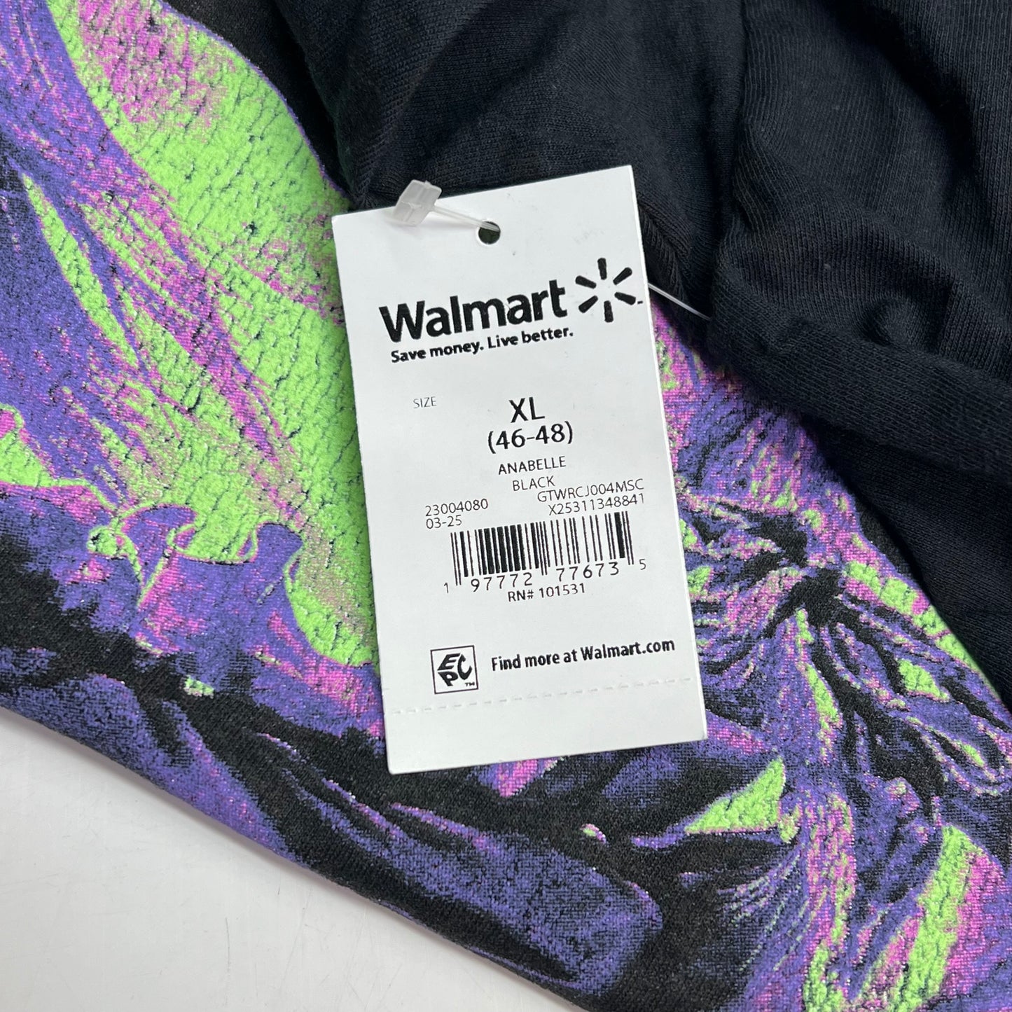 ZA@ WALMART The Conjuring Graphic Tee Shirt 100% Cotton Unisex Sz XL Black