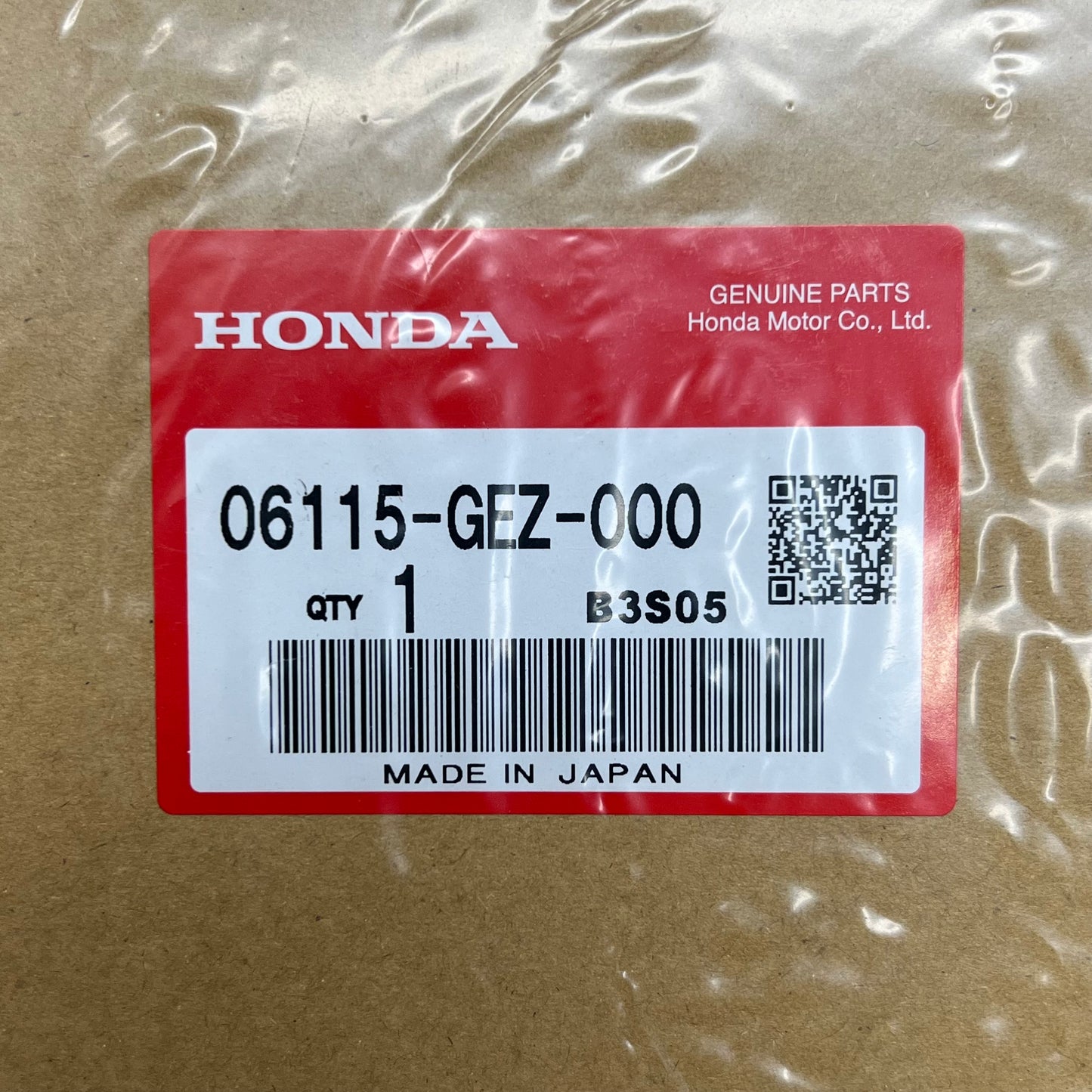 Honda 06115-GEZ-000 Ignition Switch Assembly with 2 Keys