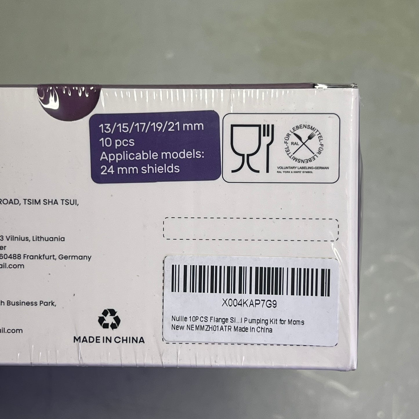 NULIIE (2 BOXES, 10 EACH) Silicone Flanges Insert Replacement Kit Multiple Sizes