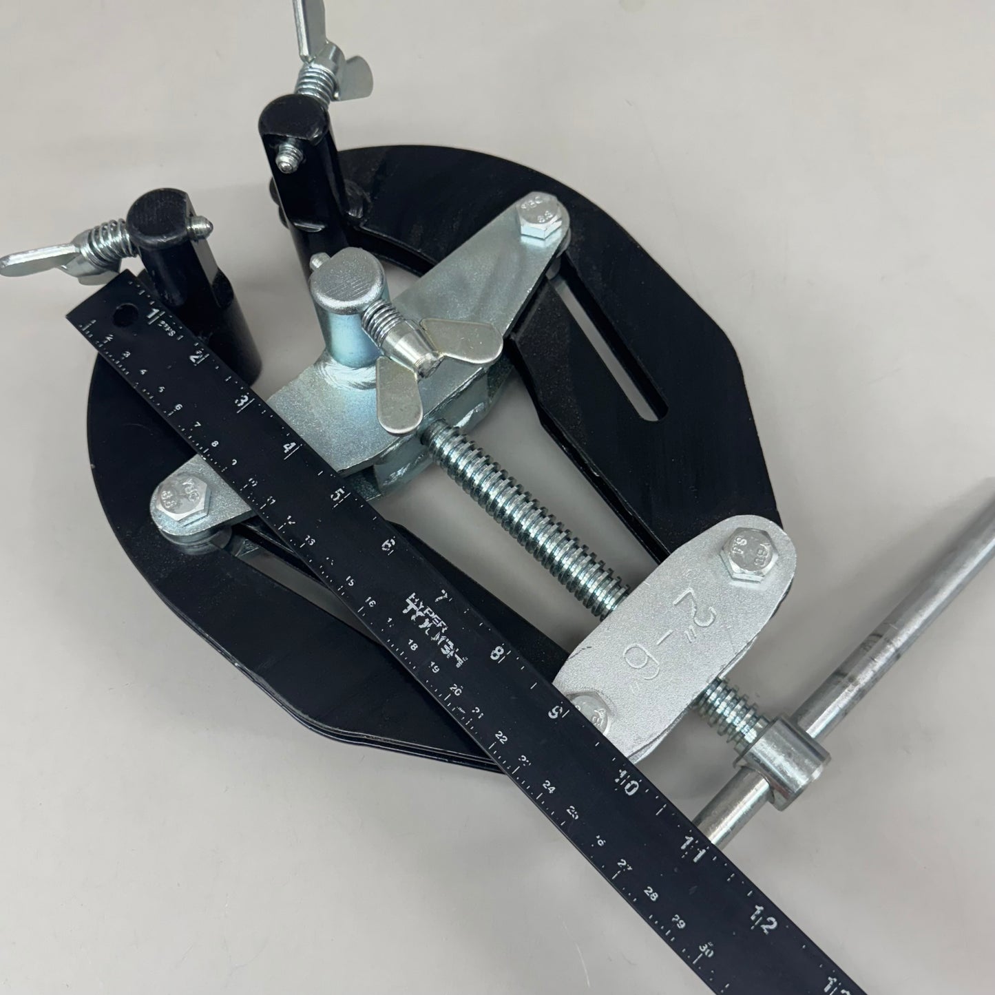 SAWYER MFG Qwik Clamp For Hi-Lo Fittings,Tees & Flanges 2"-6" Pipe Black/Chrome