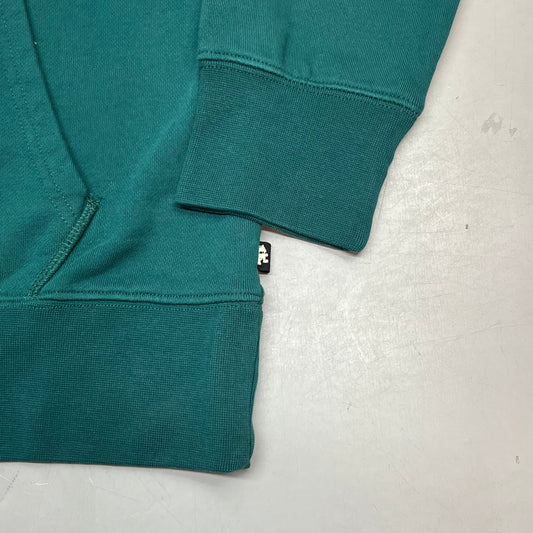 MONSTERCAT Hooded Drawstring Pull Over Sweatshirt Unisex Sz S Emerald Green