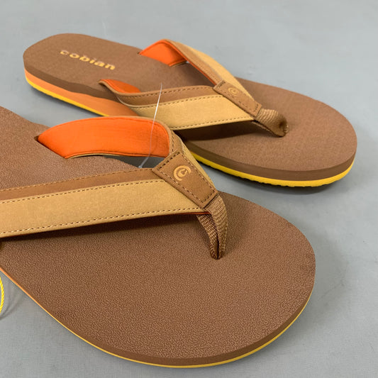 COBIAN Foamie Full Arch Support Sandals Men's Sz 10, 43 Eu Brown FAO25-200-10