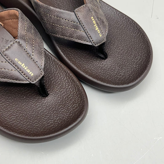 COBIAN Kandui Synthetic Leather Strap Men's Sz 8, EU 40 Chocolate KAN25-2011-8