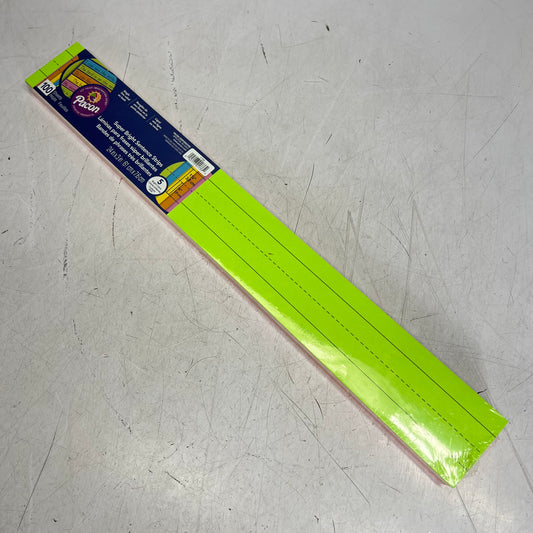 PACON (2 PACK, 100 EACH) Sentence & Learning Strips 3" x 24" Assorted Neon 1733