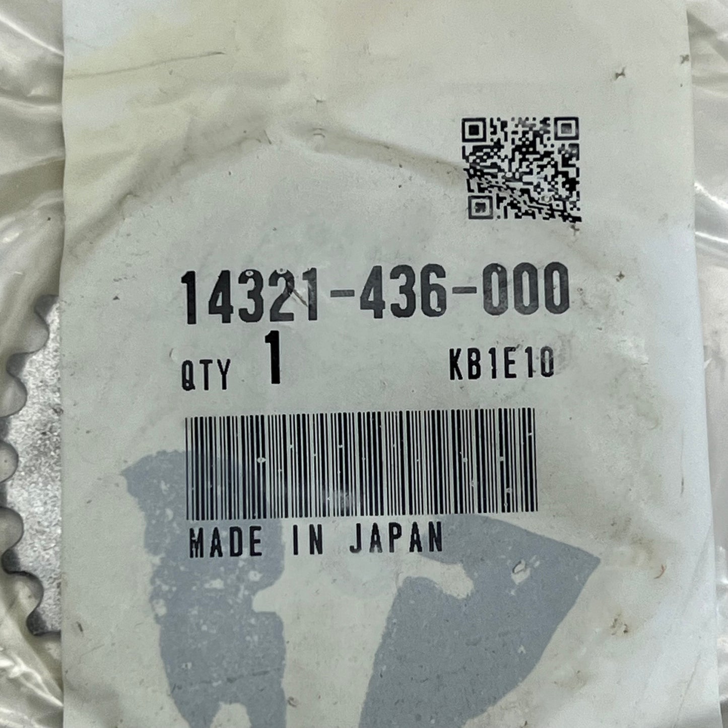 HONDA Sprocket Cam Genuine OEM XR100 14321-436-000