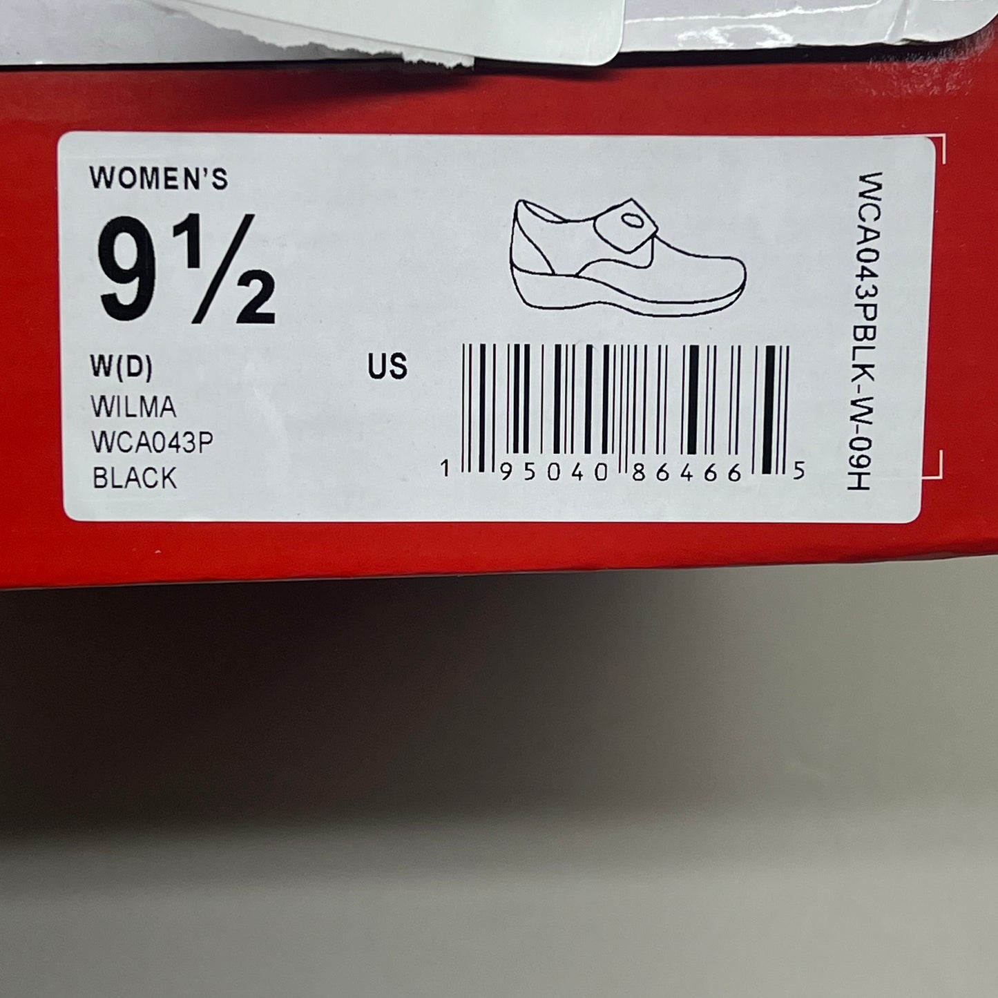 PROPET Diabetic Friendly Orthotic Wilma Shoe Women's Sz 9.5 Wide Black WCA043P