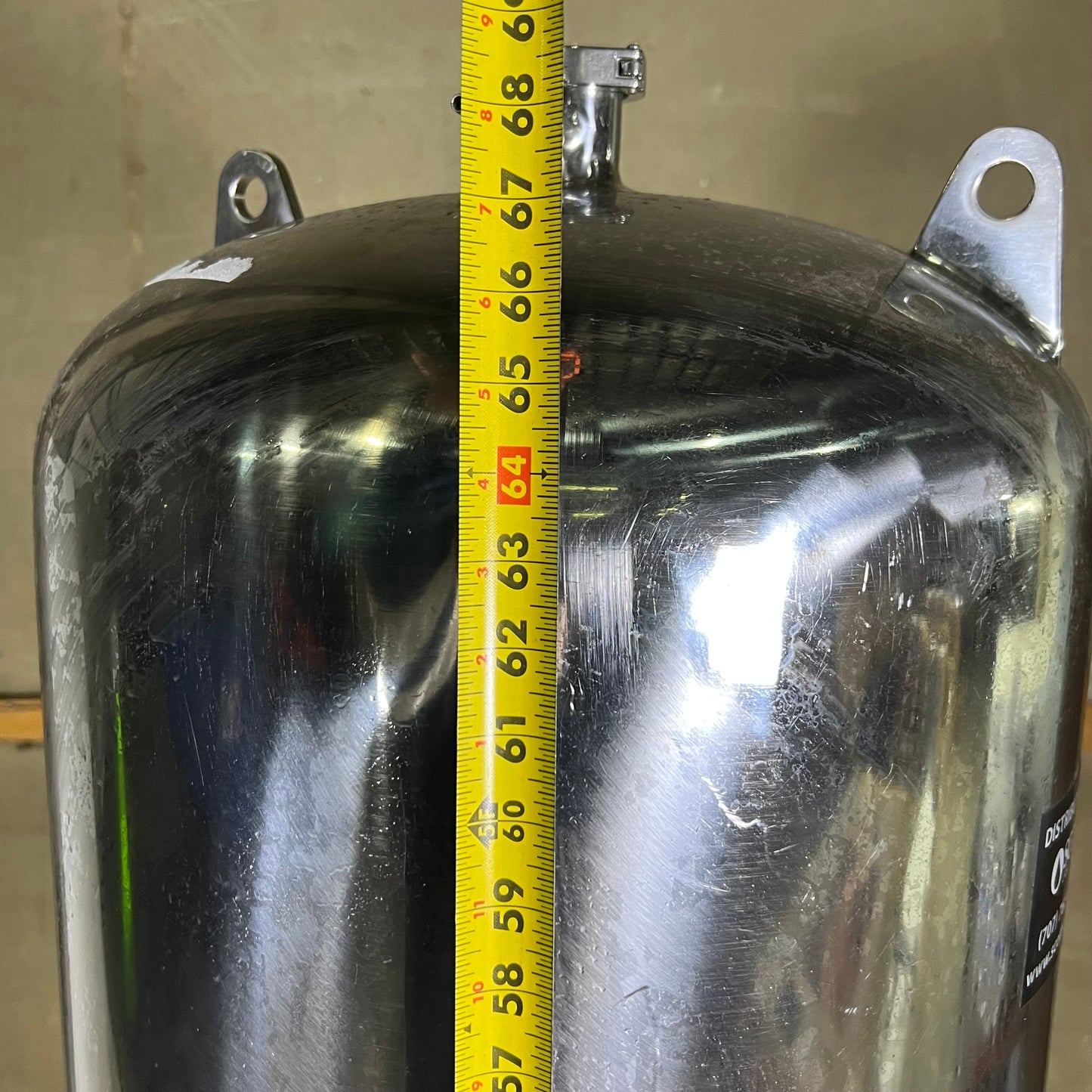 SCOTT LABORATORIES Cartridge Housing for Beverage Filtration Sz 68” H