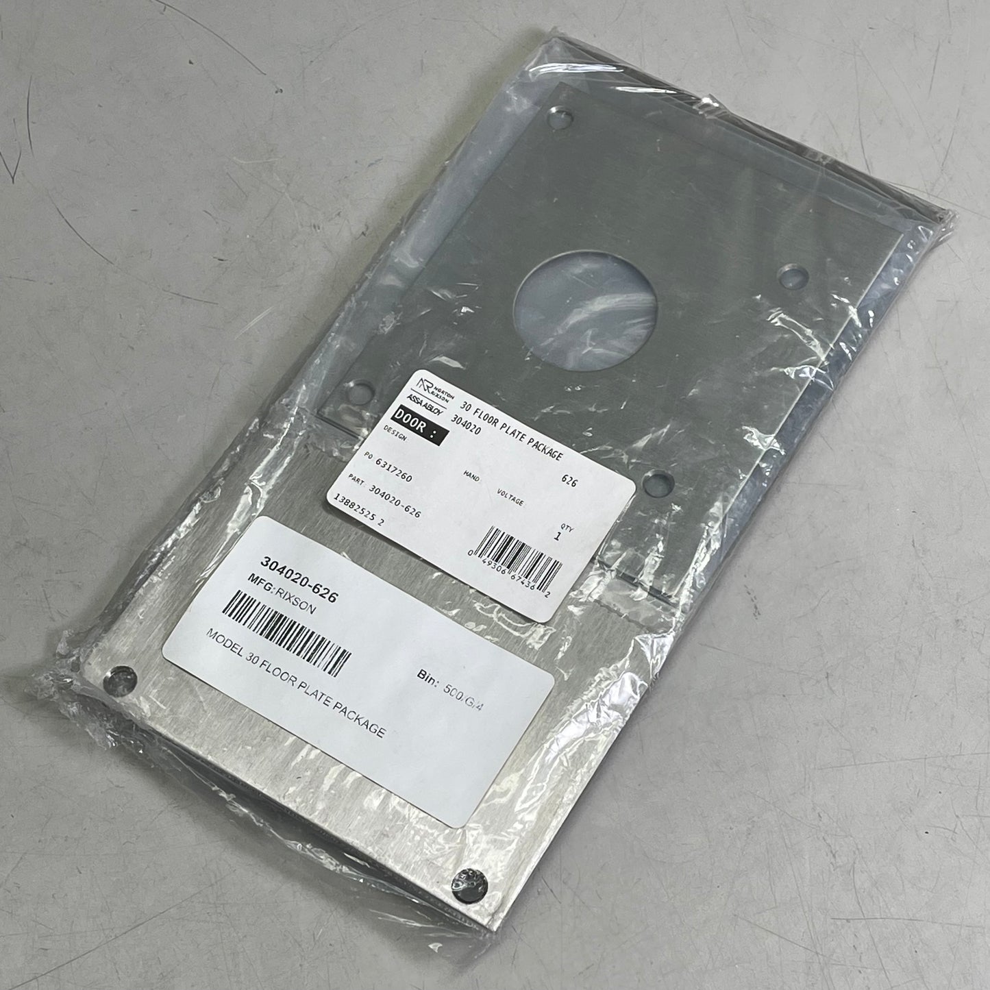 NORTON RIXON 30 Series Floor Plate Pack Heavy Duty Closer Satin Chrome 304020626