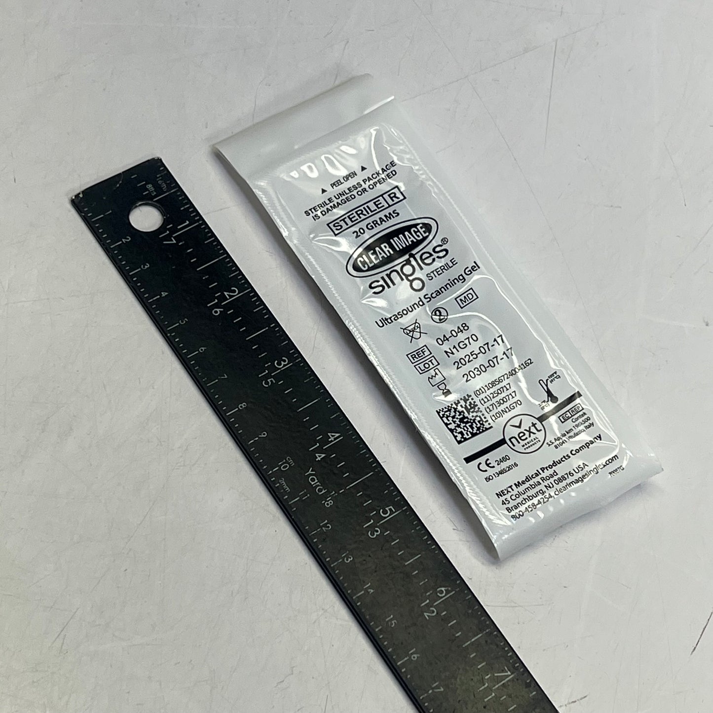 ZA@ CLEAR IMAGE (48 PACK) Individually Wrapped Sterile Ultrasound Gel 20G Blue 04-048(B)